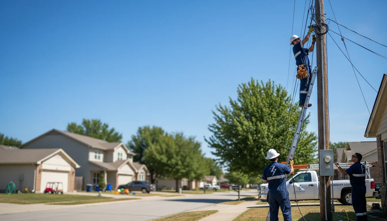 Residential electrician providing installation services in Gasport, NY